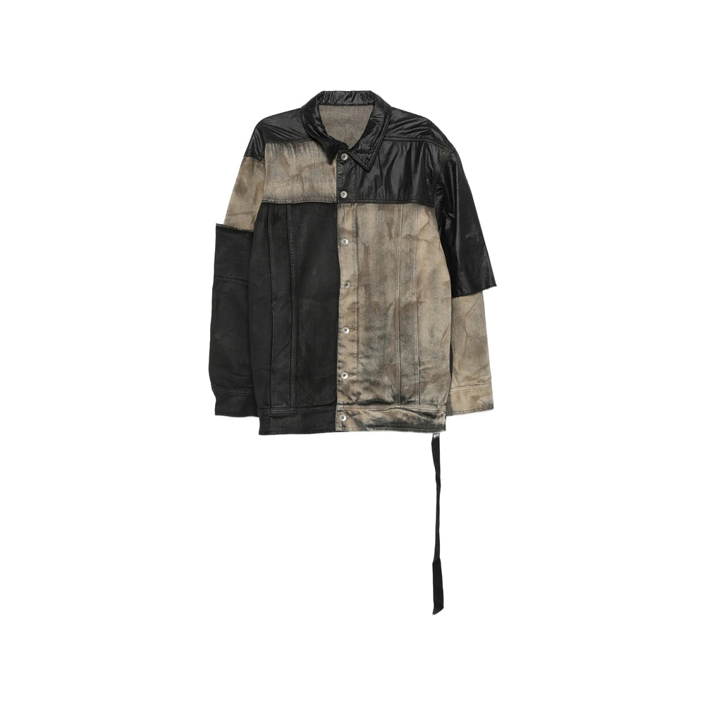 Rick Owens Drkshdw Black Jackets - Shirt Jackets Men RICK OWENS
