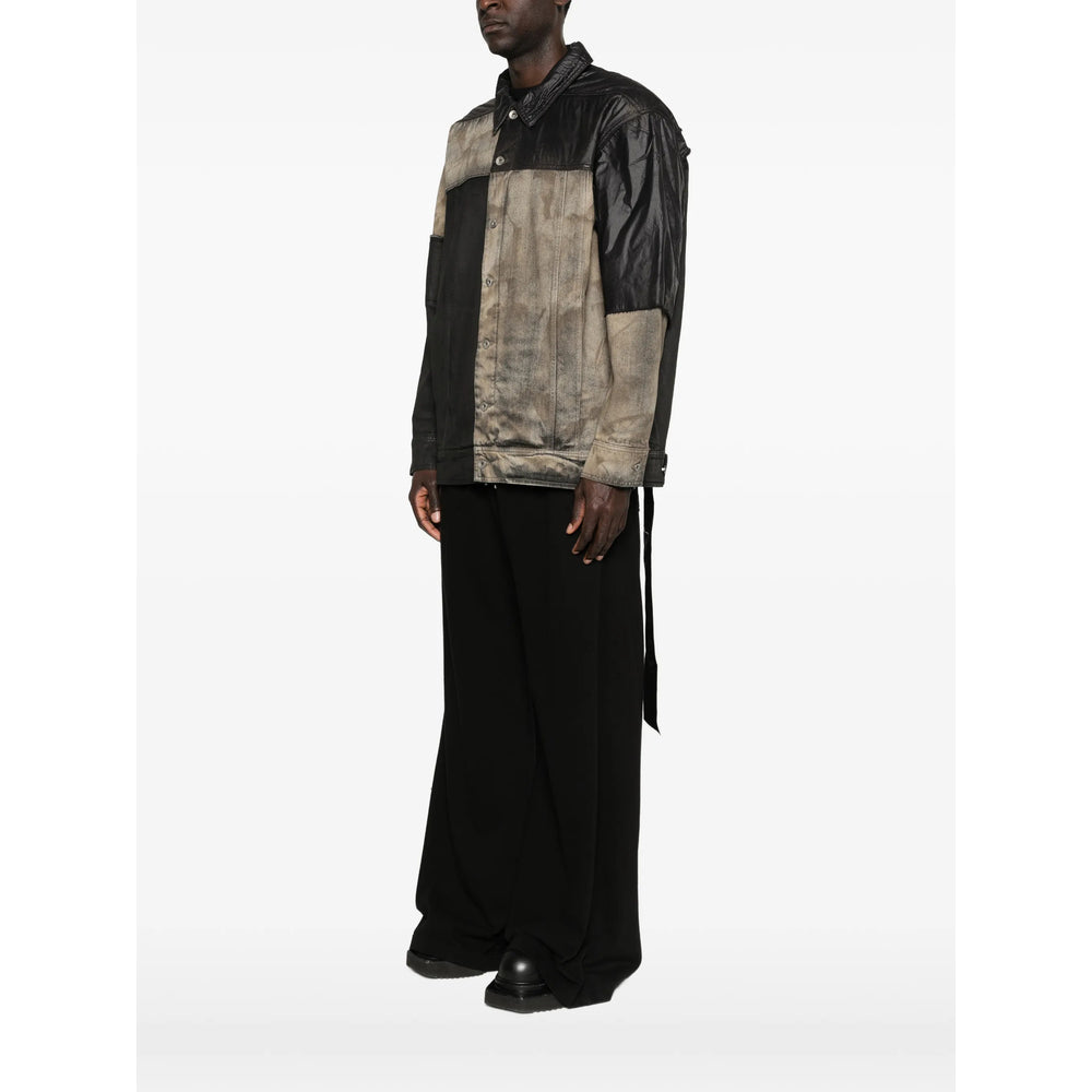Rick Owens Drkshdw Black Jackets - Shirt Jackets Men RICK OWENS