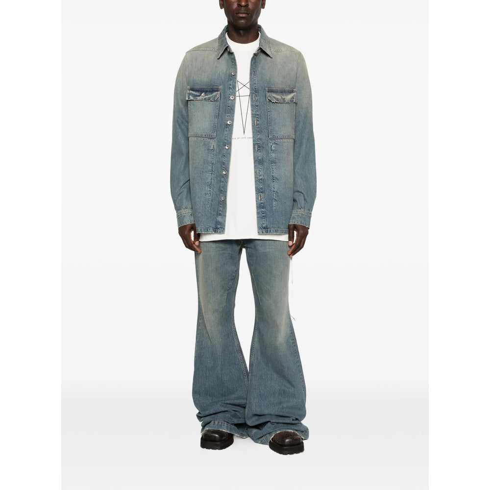 Rick Owens Drkshdw Blue Jackets - Denim Jackets Men RICK OWENS