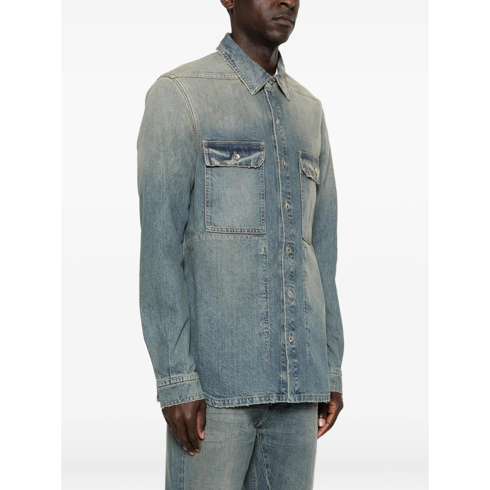 Rick Owens Drkshdw Blue Jackets - Denim Jackets Men RICK OWENS