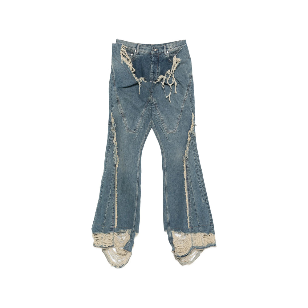 Rick Owens Drkshdw Blue Denim - Bootcut Jeans Men RICK OWENS