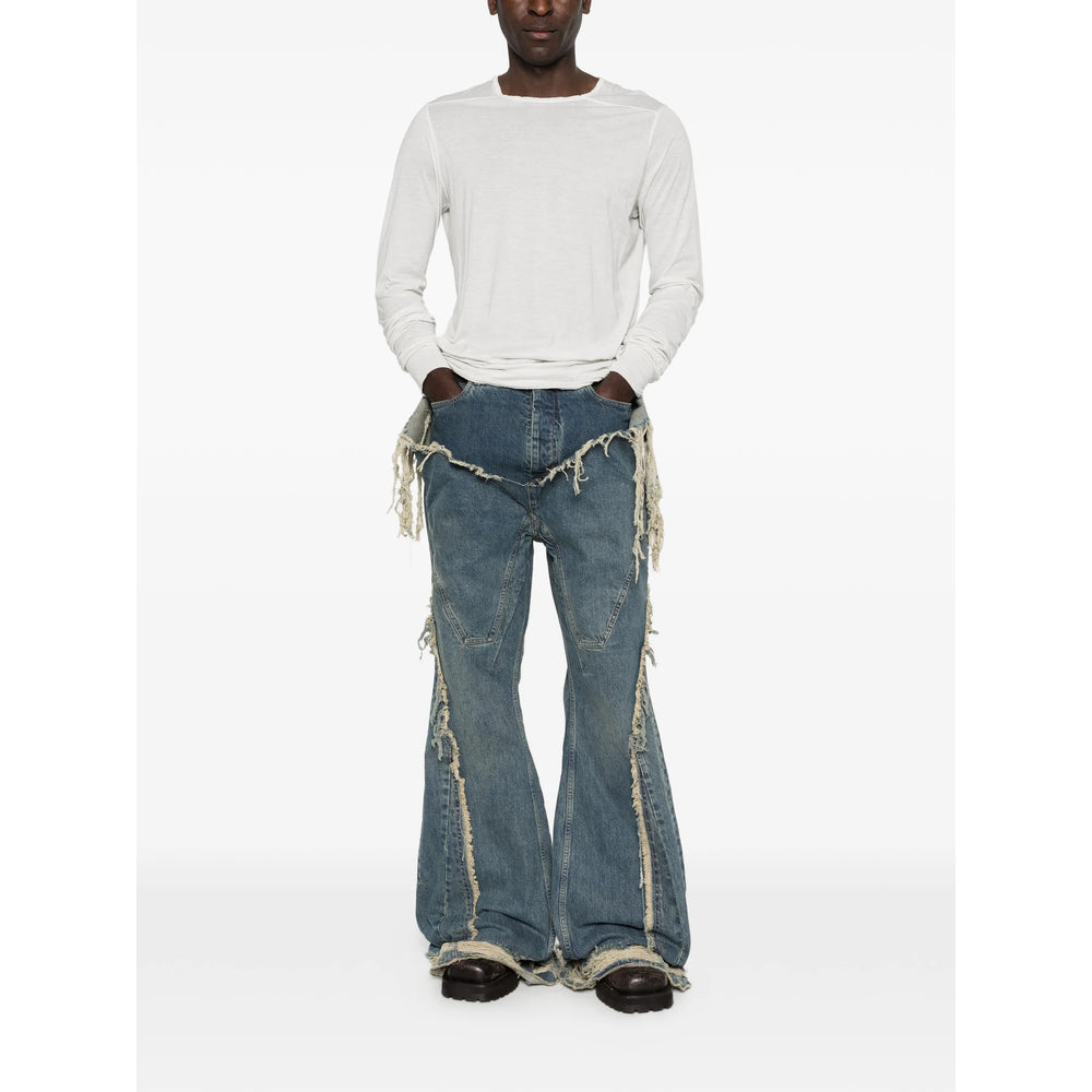 Rick Owens Drkshdw Blue Denim - Bootcut Jeans Men RICK OWENS