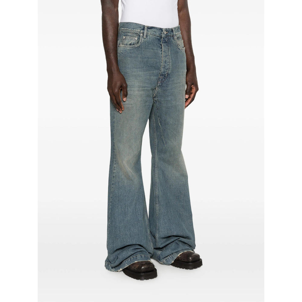 Rick Owens Drkshdw Blue Denim - Wide-Leg Jeans Men RICK OWENS