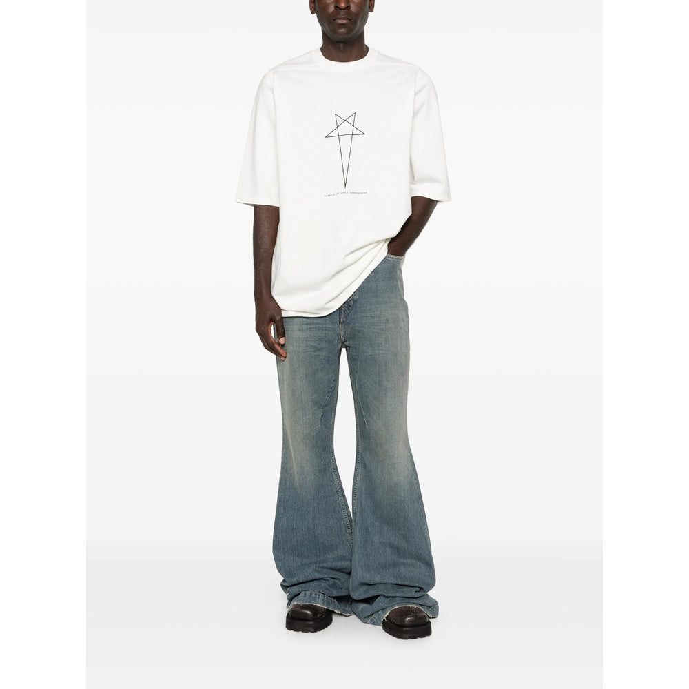 Rick Owens Drkshdw Blue Denim - Wide-Leg Jeans Men RICK OWENS