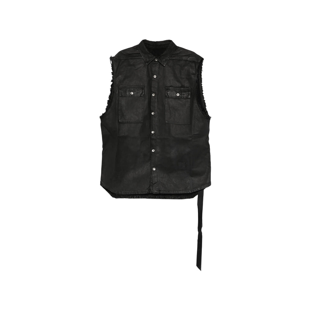 Rick Owens Drkshdw Black Jackets - Waistcoats & Gilets Men RICK OWENS