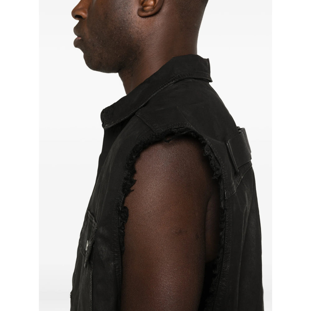 Rick Owens Drkshdw Black Jackets - Waistcoats & Gilets Men RICK OWENS