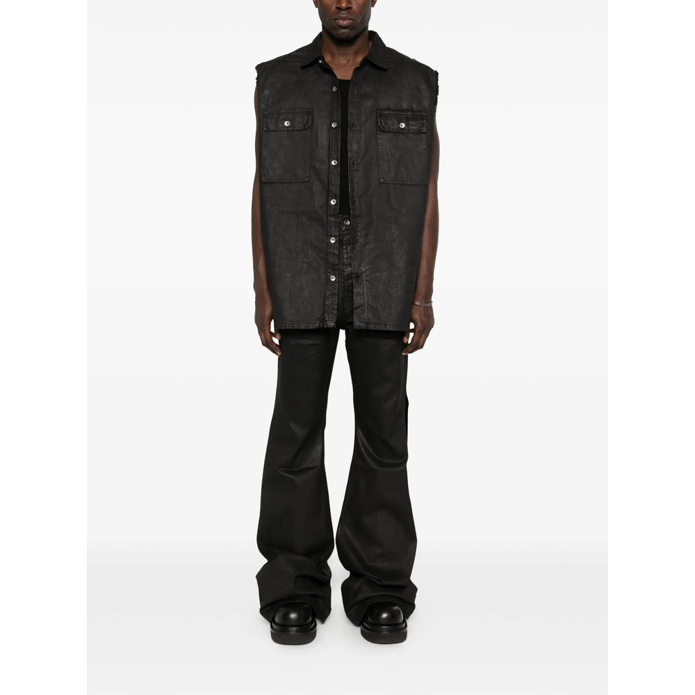 Rick Owens Drkshdw Black Jackets - Waistcoats & Gilets Men RICK OWENS