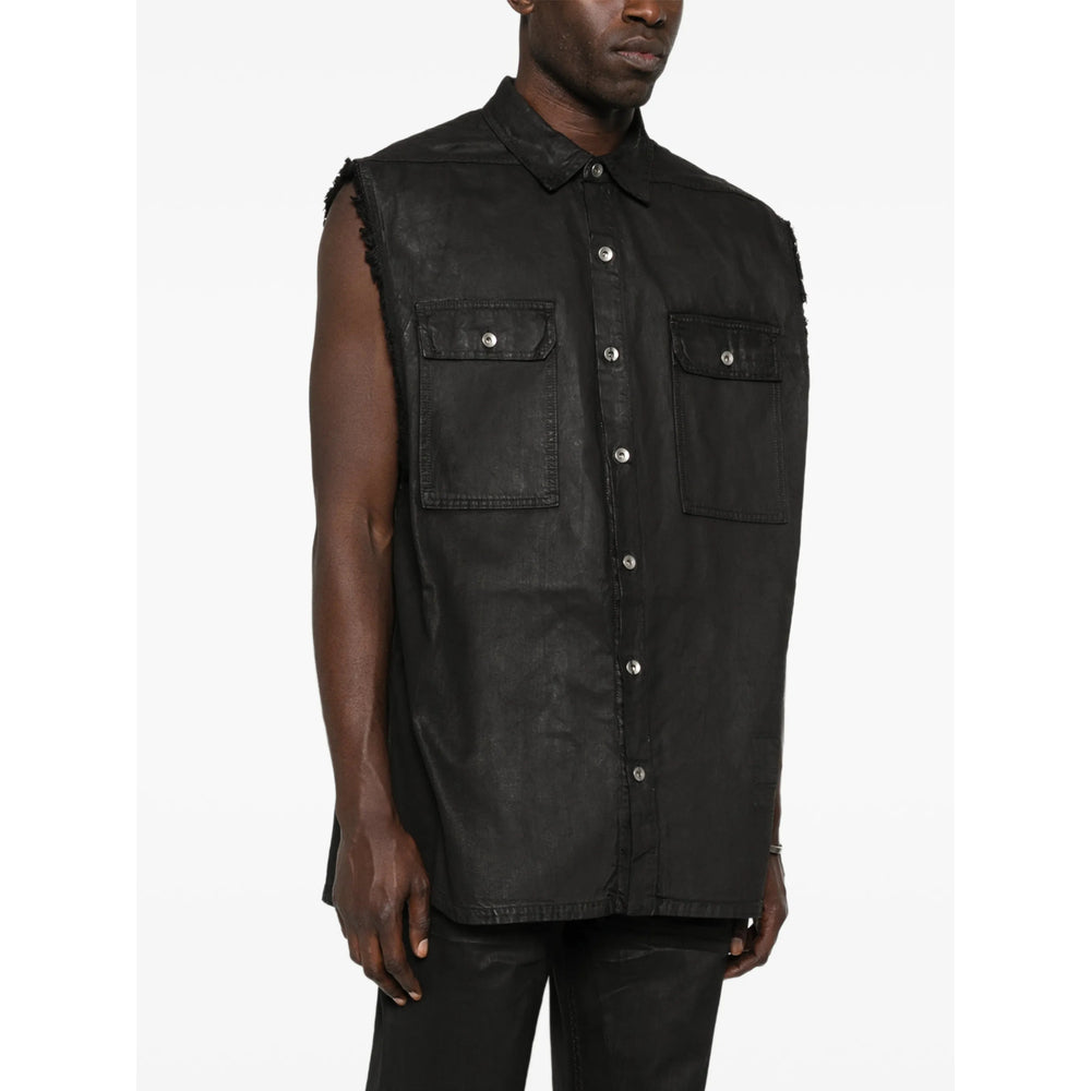 Rick Owens Drkshdw Black Jackets - Waistcoats & Gilets Men RICK OWENS