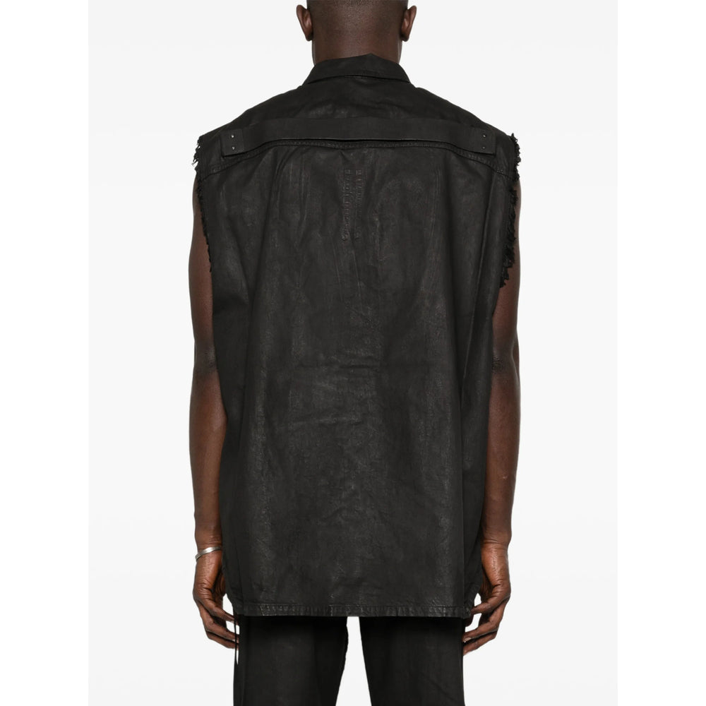 Rick Owens Drkshdw Black Jackets - Waistcoats & Gilets Men RICK OWENS