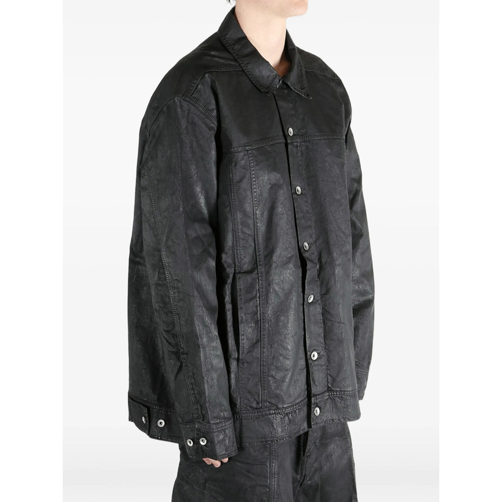 Rick Owens Drkshdw Black Jackets - Shirt Jackets Men RICK OWENS