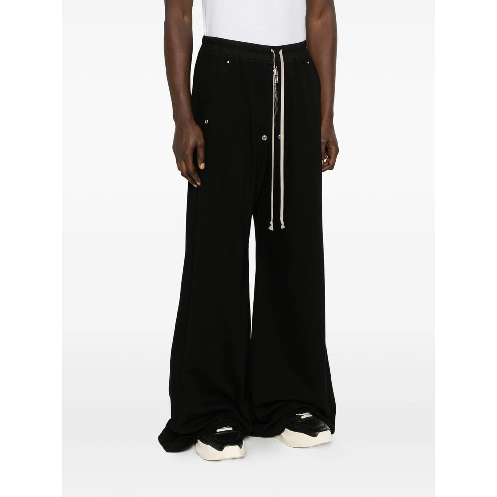 Rick Owens Drkshdw Black Trousers - Wide-Leg Trousers Men RICK OWENS