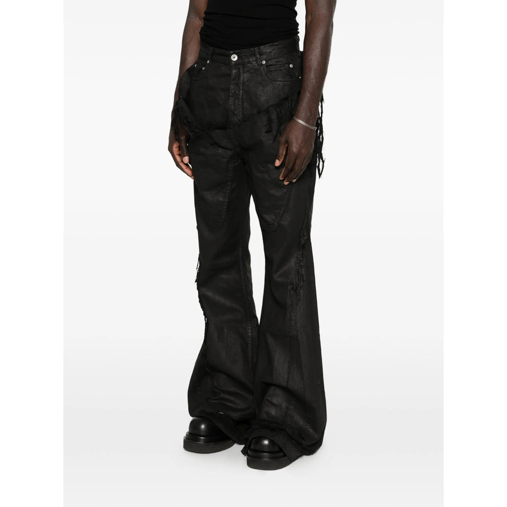 Rick Owens Drkshdw Black Denim - Bootcut Jeans Men RICK OWENS