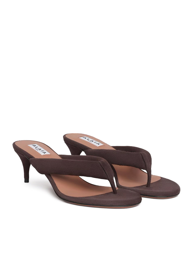 Alaia Women Suede Heel Sandals ALAIA