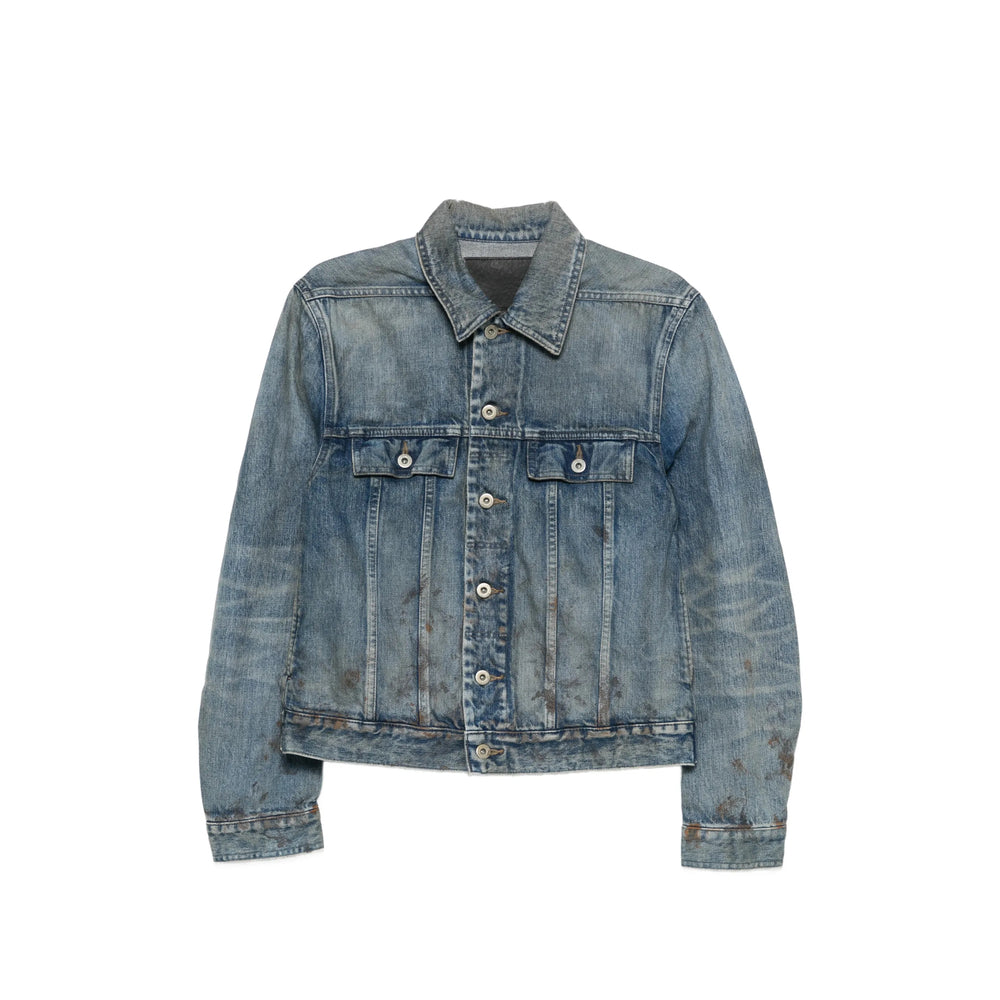 Rick Owens Drkshdw Blue Jackets - Denim Jackets Men RICK OWENS