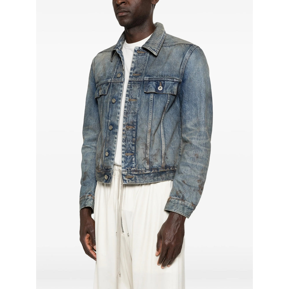 Rick Owens Drkshdw Blue Jackets - Denim Jackets Men RICK OWENS