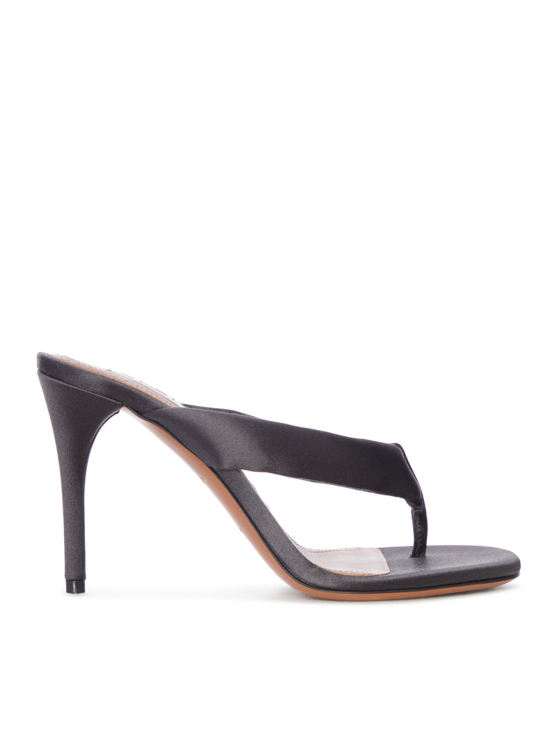 Alaia Women Spongy Denim Platform Sandals ALAIA