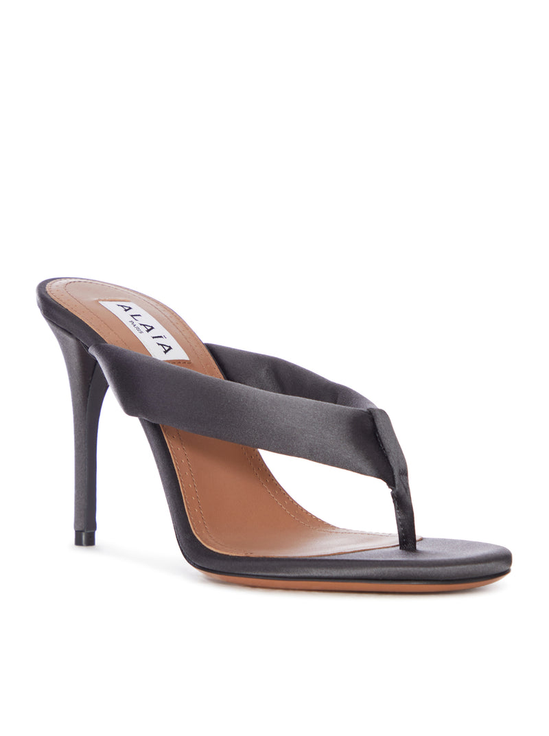Alaia Women Spongy Denim Platform Sandals ALAIA