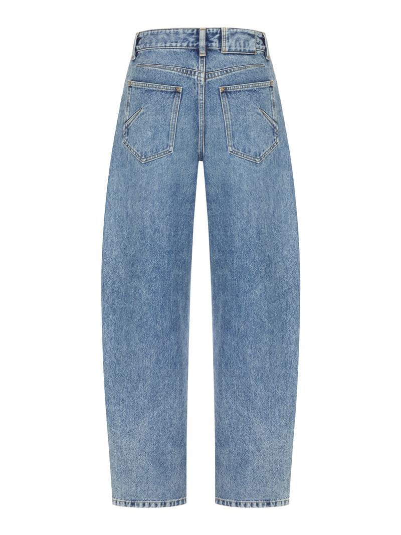 Alaia Women Round Cotton Jeans ALAIA