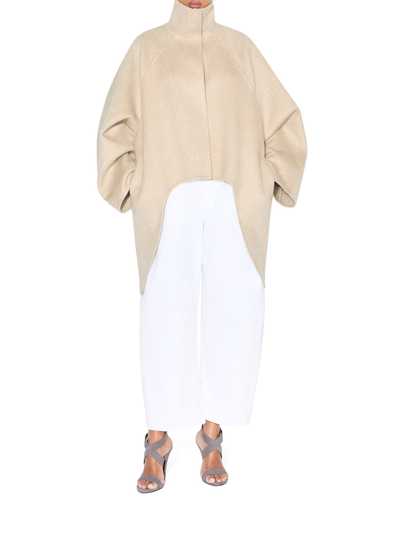 Alaia Women Asymmetrical Cashmere Coat ALAIA