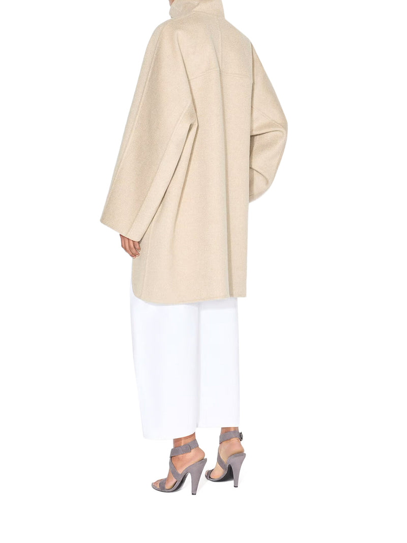 Alaia Women Asymmetrical Cashmere Coat ALAIA