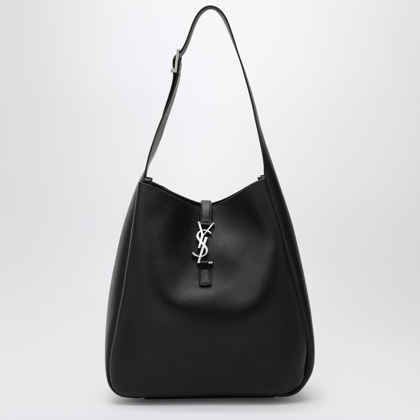 Saint Laurent Large Le 5 Ã  7 Bag In Hammered Calfskin, Black Women SAINT LAURENT