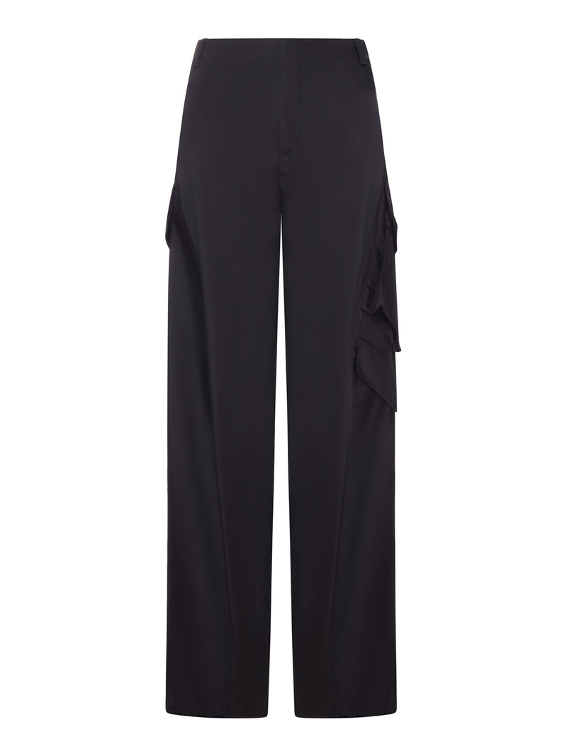 Alaia Women Taffeta Cargo Pants ALAIA