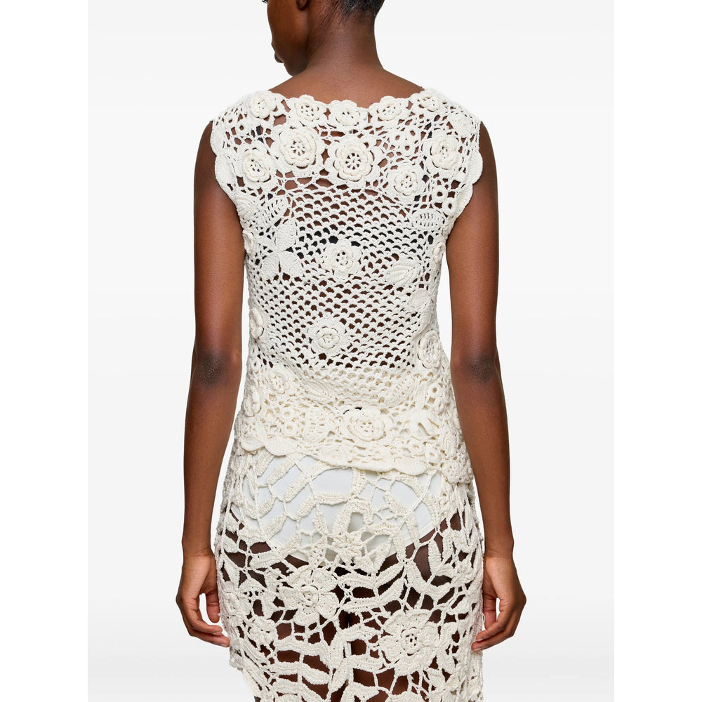Ganni Neutrals Tops - T-Shirts & Jerseys Women GANNI