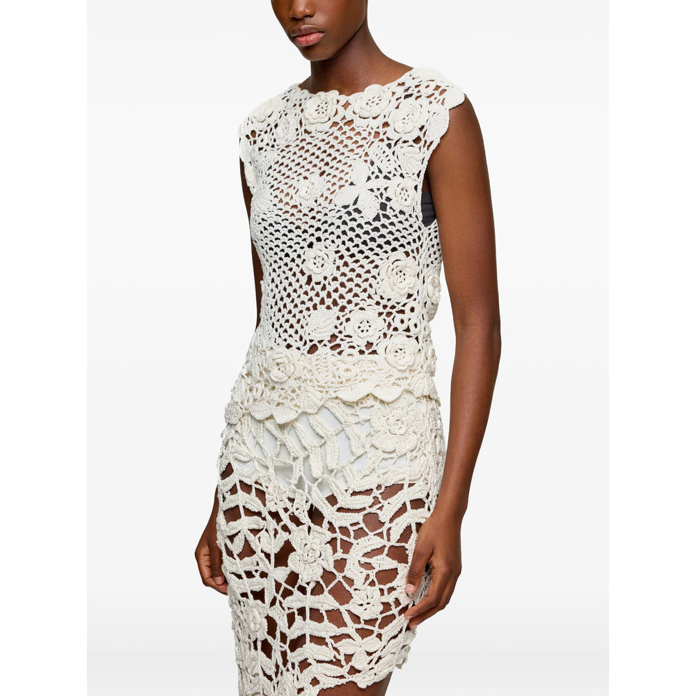 Ganni Neutrals Tops - T-Shirts & Jerseys Women GANNI