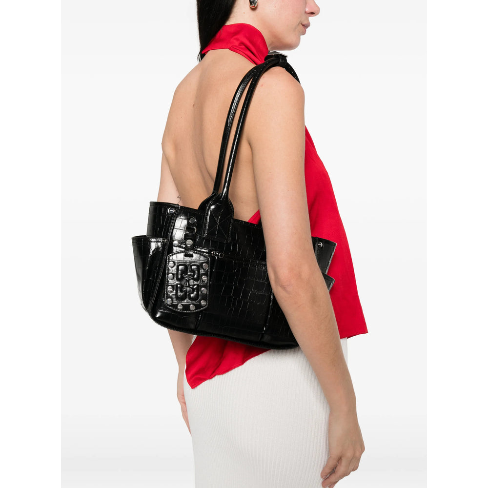 Ganni Black Tote Bags Women GANNI