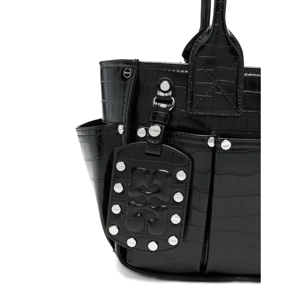 Ganni Black Tote Bags Women GANNI