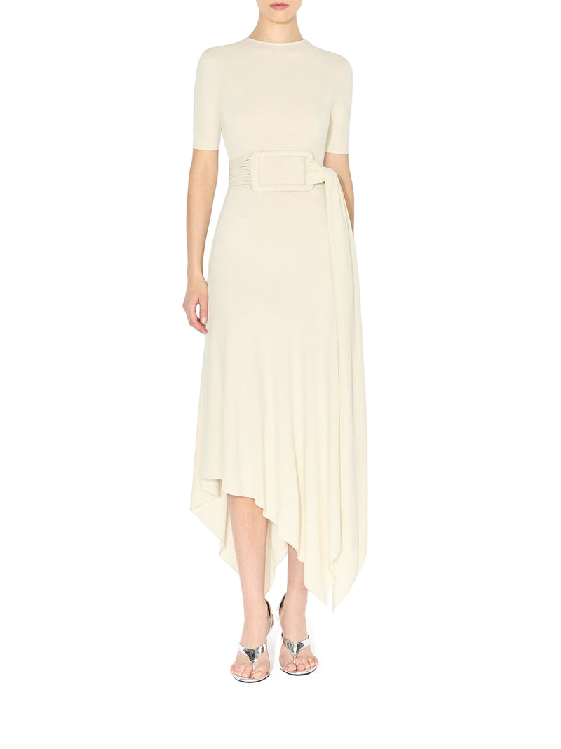 Alaia Women Jersey Dress With Belt ALAIA