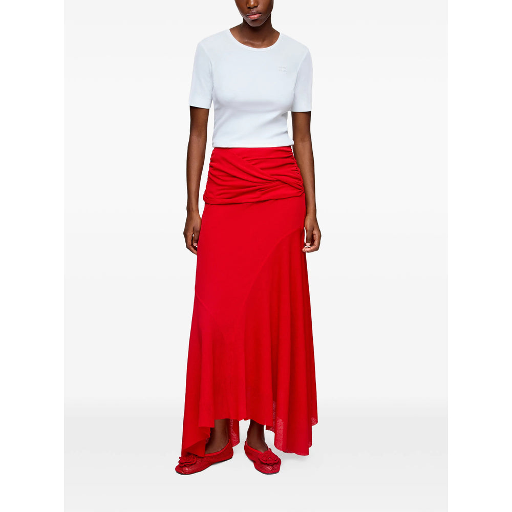 Ganni Red Skirts - Asymmetric & Draped Skirts Women GANNI