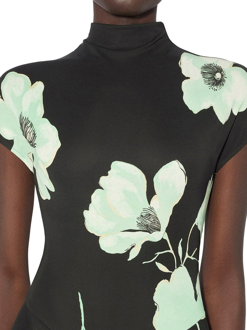 Alaia Women Draped Dress With Print ALAIA