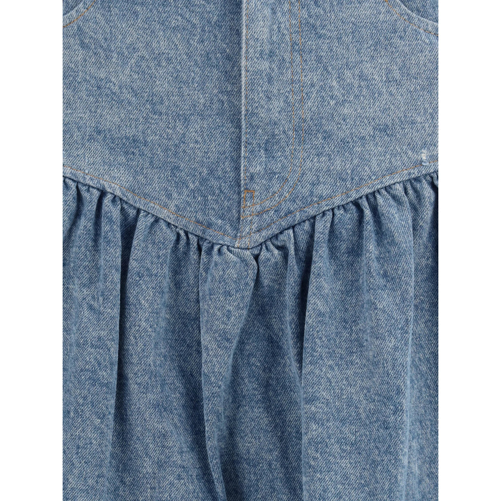 Ganni Blue Skirts - Pleated Skirts Women GANNI