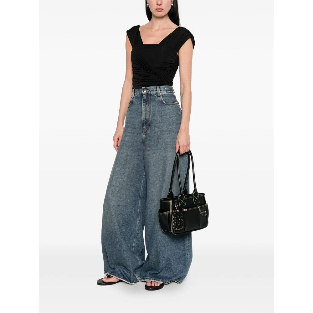 Ganni Black Tops - Blouses Women GANNI