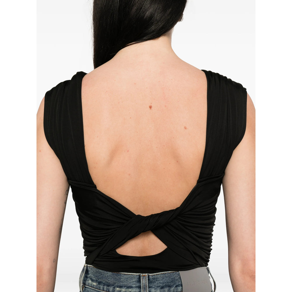 Ganni Black Tops - Blouses Women GANNI