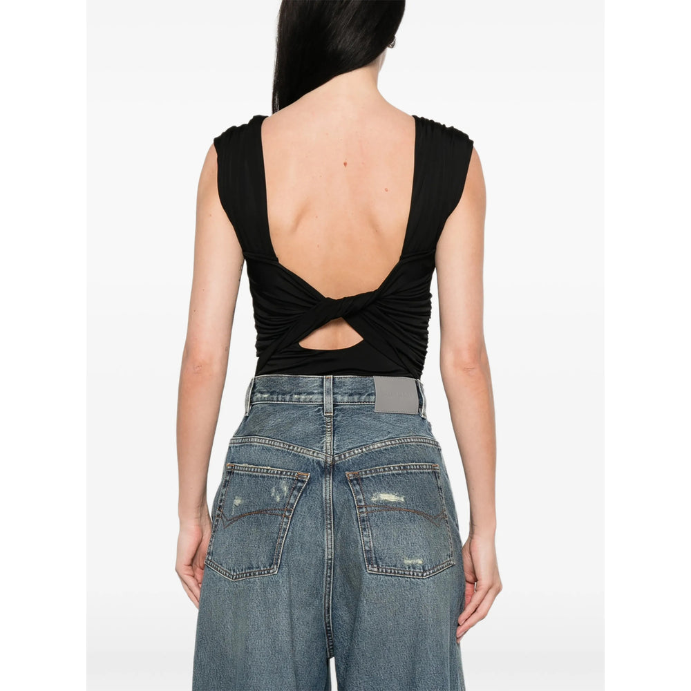 Ganni Black Tops - Blouses Women GANNI