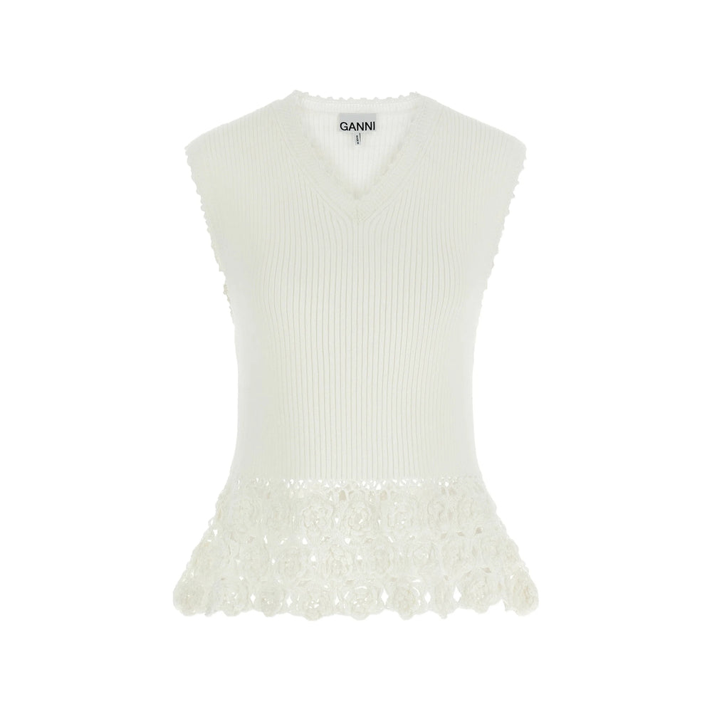 Ganni Neutrals Tops - Blouses Women GANNI