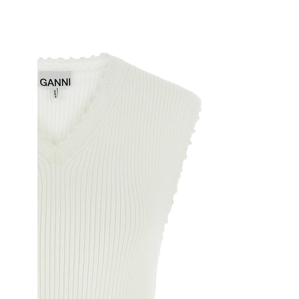 Ganni Neutrals Tops - Blouses Women GANNI