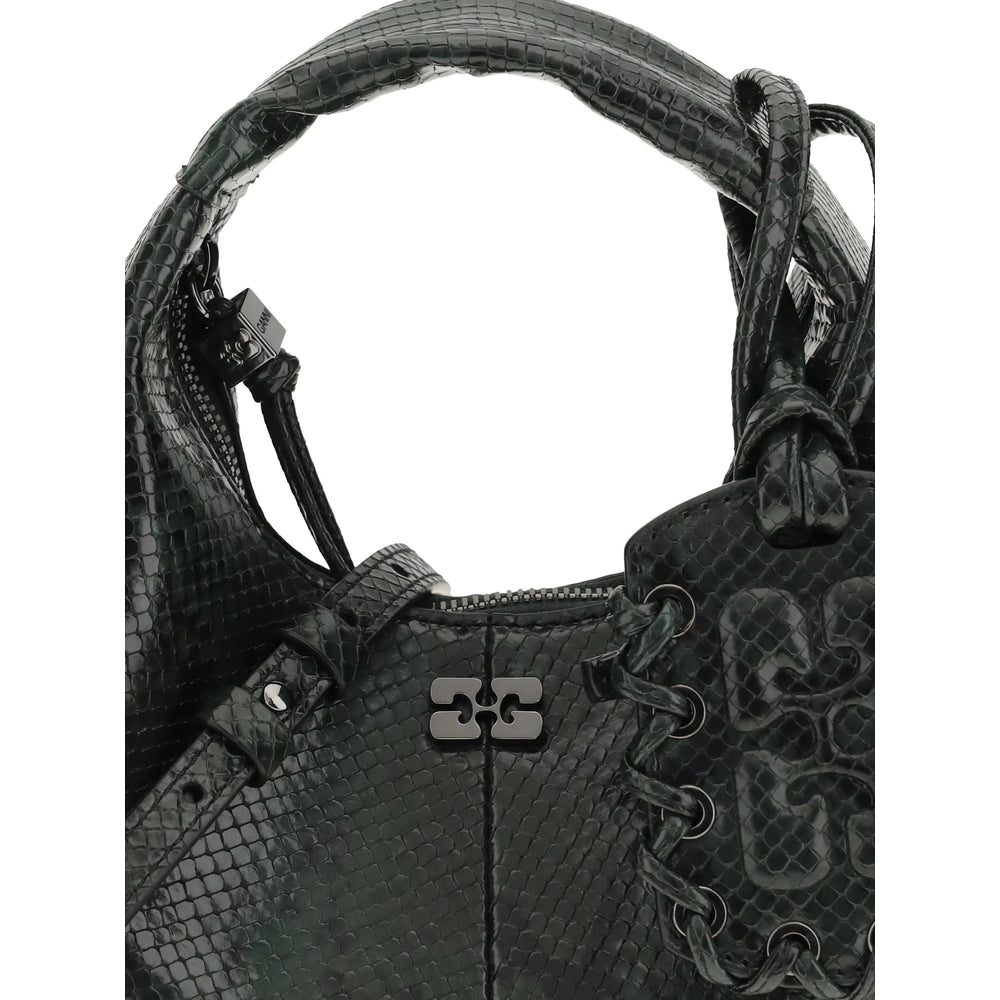 Ganni Green Shoulder Bags Women GANNI