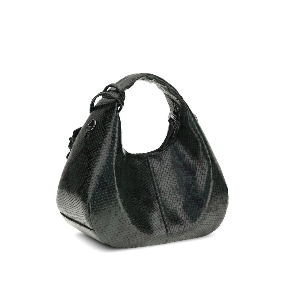 Ganni Green Shoulder Bags Women GANNI