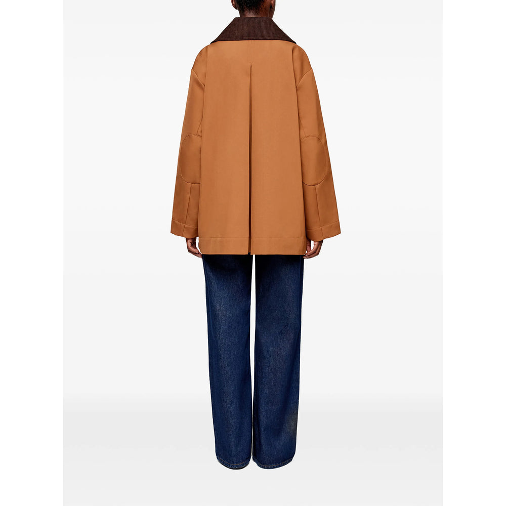 Ganni Brown Jackets - Oversized Jackets Women GANNI