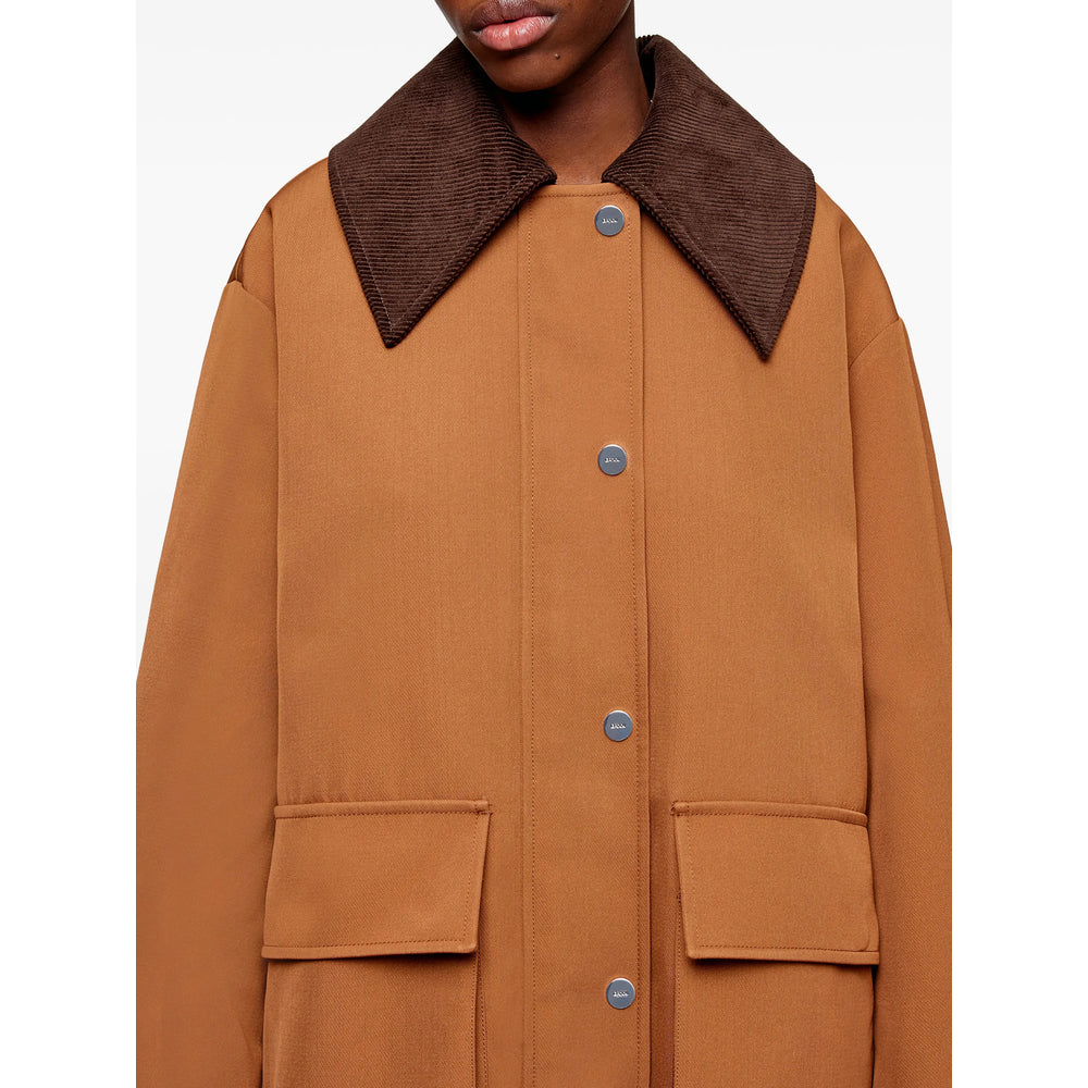 Ganni Brown Jackets - Oversized Jackets Women GANNI