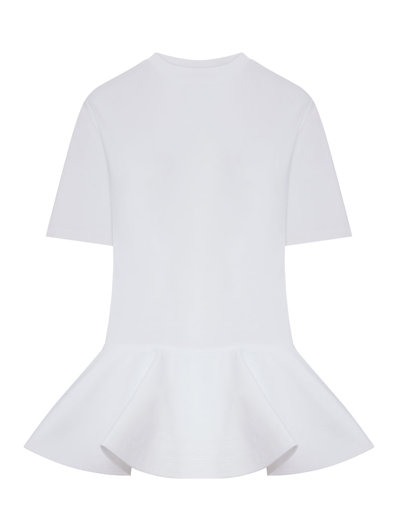 Alaia Women Cotton Jersey T-Shirt With Crinoline ALAIA