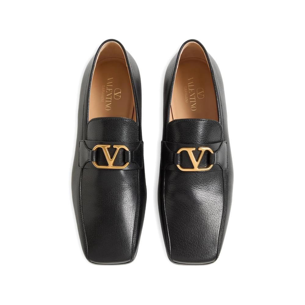 Valentino Garavani Black Loafers Men VALENTINO GARAVANI