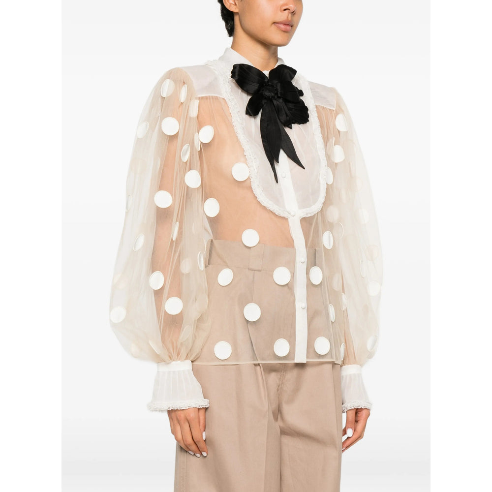 Valentino Neutrals Tops - Blouses Women VALENTINO