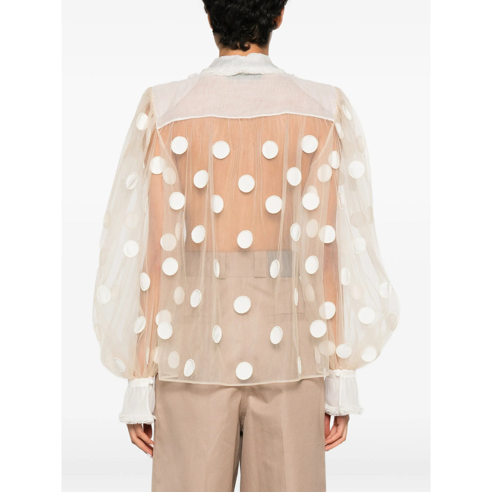 Valentino Neutrals Tops - Blouses Women VALENTINO