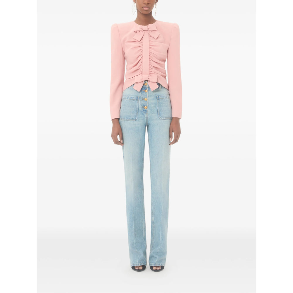 Valentino Blue Denim - Straight-Leg Jeans Women VALENTINO