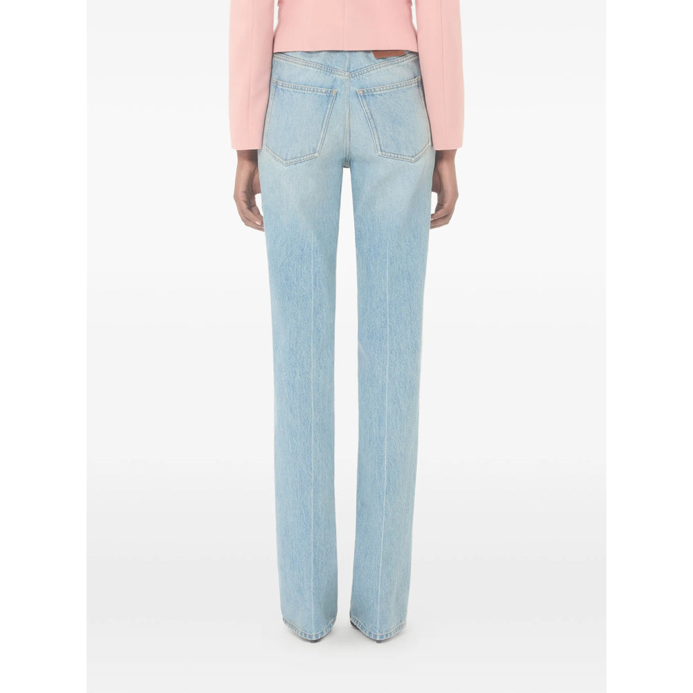 Valentino Blue Denim - Straight-Leg Jeans Women VALENTINO