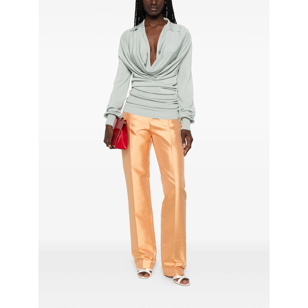 Valentino Orange Trousers - Tailored Trousers Women VALENTINO